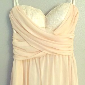 Blush bridesmaid dress from ModCloth